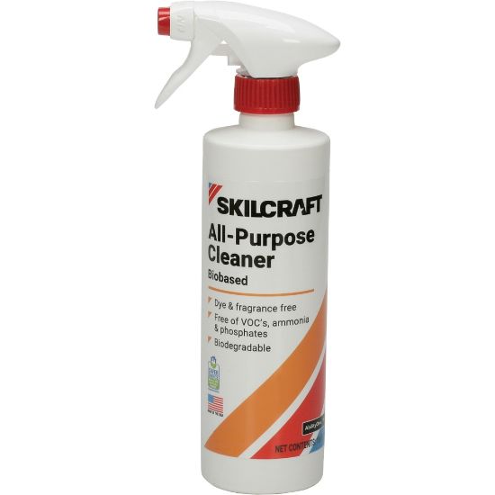 Picture of SKILCRAFT General All-purpose Cleaner Degreaser - Ready-To-Use - 16 fl oz (0.5 quart) - 12 / Box - Blue