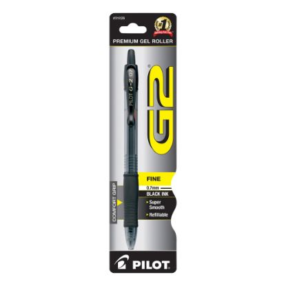 Picture of Pilot G2 Retractable Gel Rollerball Pen, Fine Point, 0.7 mm, Translucent Barrel, Black Ink