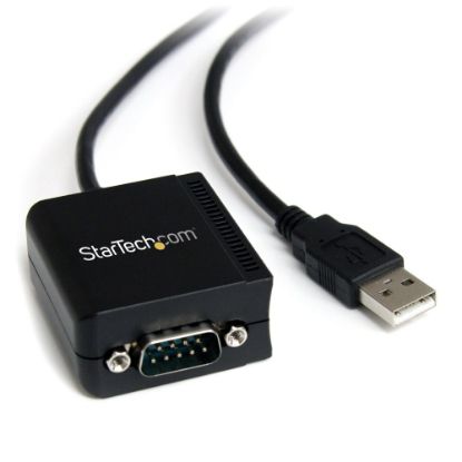 Picture of StarTech.com 1 Port FTDI USB to Serial RS232 Adapter Cable with COM Retention - Add an RS232 serial port with COM retention to your laptop or desktop computer through USB - USB to Serial - USB to RS232 - USB to DB9 - USB to serial Adapter