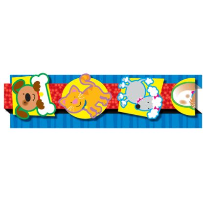 Picture of Carson-Dellosa Pop-Its Borders - Dogs & Cats, 3inH x 36inL, Pack Of 8