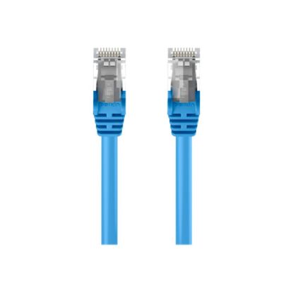 Picture of Belkin 3ft CAT6 Ethernet Patch Cable Snagless, RJ45, M/M, Blue - Patch cable - RJ-45 (M) to RJ-45 (M) - 3 ft - UTP - CAT 6 - molded, snagless - blue - for Omniview SMB 1x16, SMB 1x8; OmniView SMB CAT5 KVM Switch