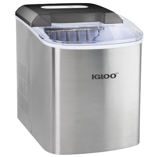 Picture of Igloo ICEB26SS Automatic Portable Countertop Ice Maker Machine, Silver