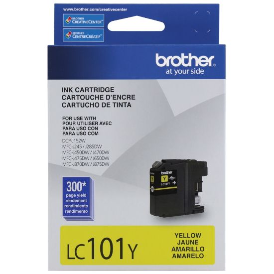 Picture of Brother LC101 Yellow Ink Cartridge, LC101-Y