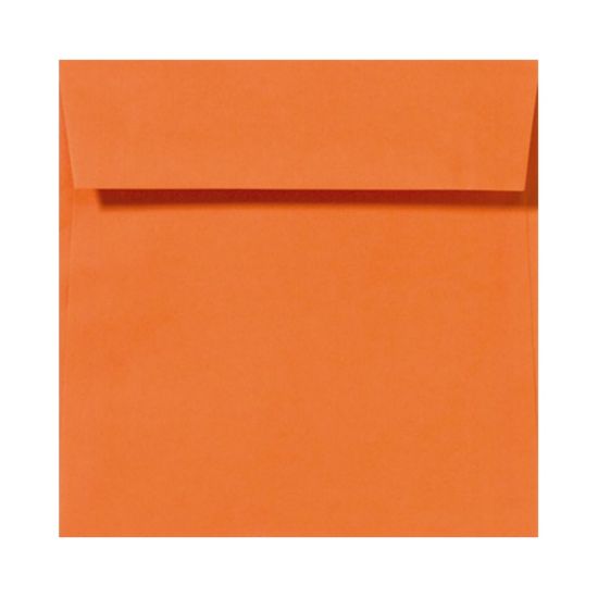 Picture of LUX Square Envelopes, 5 1/2in x 5 1/2in, Peel & Press Closure, Mandarin Orange, Pack Of 1,000