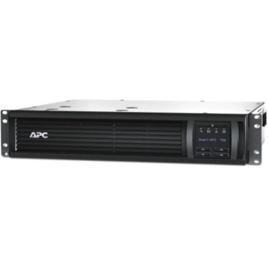 Picture of APC by Schneider Electric Smart-UPS 750VA LCD RM 2U 120V with L5-15P - 2U Rack-mountable - 3 Hour Recharge - 5 Minute Stand-by - 110 V AC Input - 120 V AC Output - Sine Wave - USB - 6 x NEMA 5-15R