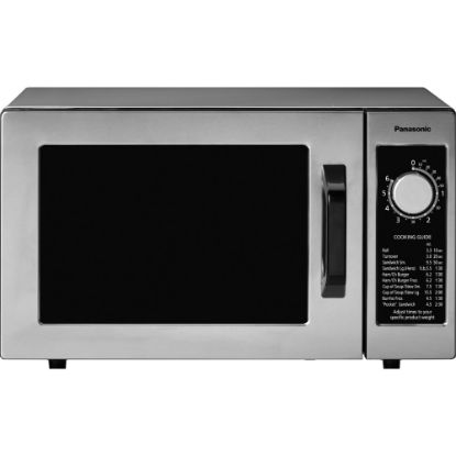 Picture of Panasonic 1000 Watt Commercial Microwave Oven NE-1025F - Single - 0.8 ft� Capacity - Microwave - 1000 W Microwave Power - 120 V AC - FuseStainless Steel - Countertop - Stainless Steel