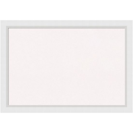 Picture of Amanti Art Cork Bulletin Board, 40in x 28in, White, Blanco White Wood Frame