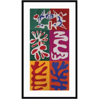 Picture of Amanti Art Panel With Mask 1947 by Henri Matisse Wood Framed Wall Art Print, 25inW x 44inH, Black