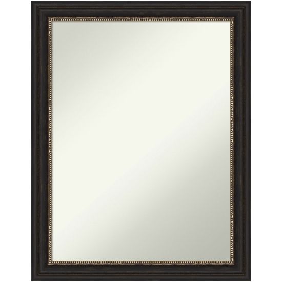 Picture of Amanti Art Narrow Non-Beveled Rectangle Framed Bathroom Wall Mirror, 27-1/2in x 21-1/2in, Accent Bronze