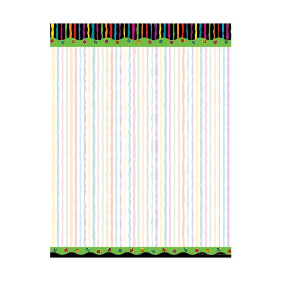 Picture of Barker Creek Computer Paper, 8 1/2in x 11in, Neon Stripe, Pack Of 50 Sheets