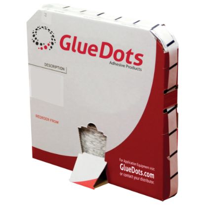 Picture of Glue Dots Super High Tack Glue Dots, Medium Profile, 1/2in, Clear, Pack Of 2,000