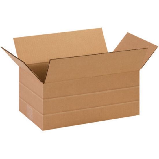 Picture of Partners Brand Multi-Depth Corrugated Boxes 14 1/2in x 8 3/4in x 6in, Bundle of 25