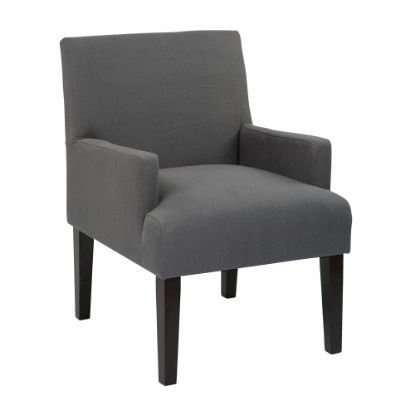 Picture of Ave Six Work Smart Main Street Guest Chair, Woven Charcoal/Black