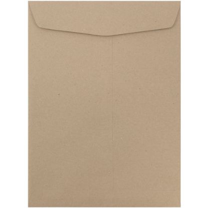 Picture of JAM Paper Open-End 10in x 13in Catalog Envelopes, Gummed Closure, Brown, Pack Of 10 Envelopes