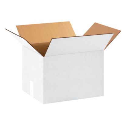 Picture of Partners Brand White Corrugated Boxes 15in x 12in x 10in, Bundle of 25