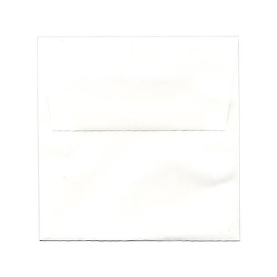 Picture of JAM Paper Strathmore Invitation Envelopes, 5 1/2in x 5 1/2in, Gummed Seal, White, Pack Of 25