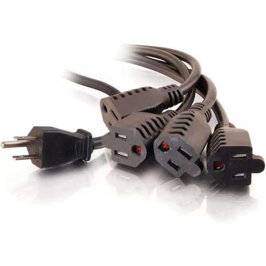 Picture of C2G 1-to-4 14in Power Cord Splitter