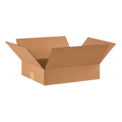 Picture of Partners Brand Flat Corrugated Boxes, 16in x 14in x 4in, Kraft, Bundle of 25