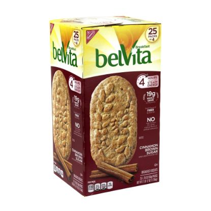 Picture of Belvita Breakfast Biscuits Cinnamon Brown Sugar 4 Packs, 25 Count