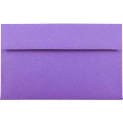 Picture of JAM Paper Booklet Invitation Envelopes, A10, Gummed Seal, 30% Recycled, Violet Purple, Pack Of 25