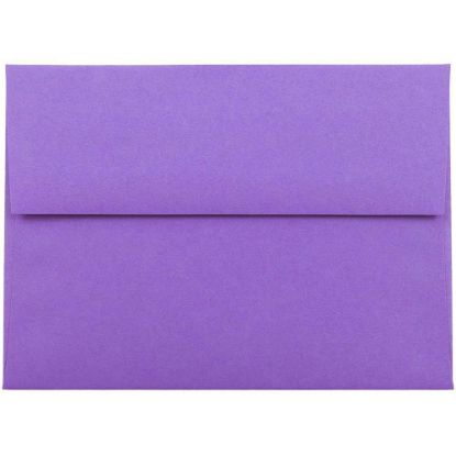 Picture of JAM Paper Booklet Invitation Envelopes, A6, Gummed Seal, 30% Recycled, Violet Purple, Pack Of 25