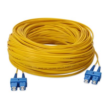 Picture of AddOn 40m SC OS1 Yellow Patch Cable - Patch cable - SC/UPC single-mode (M) to SC/UPC single-mode (M) - 40 m - fiber optic - duplex - 9 / 125 micron - OS1 - halogen-free - yellow