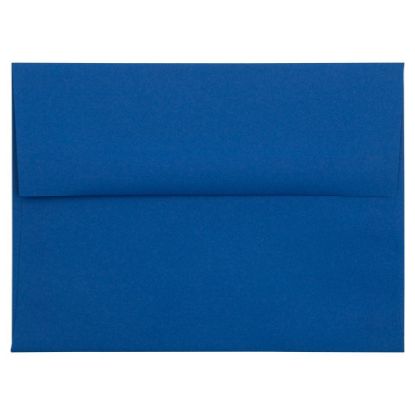 Picture of JAM Paper Booklet Invitation Envelopes, A6, Gummed Seal, Presidential Blue, Pack Of 25