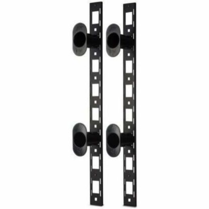 Picture of APC Vertical Fiber Organizer - Rack Cable Guide - Black - 0U Rack Height