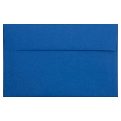 Picture of JAM Paper Booklet Invitation Envelopes, A10, Gummed Seal, Presidential Blue, Pack Of 25