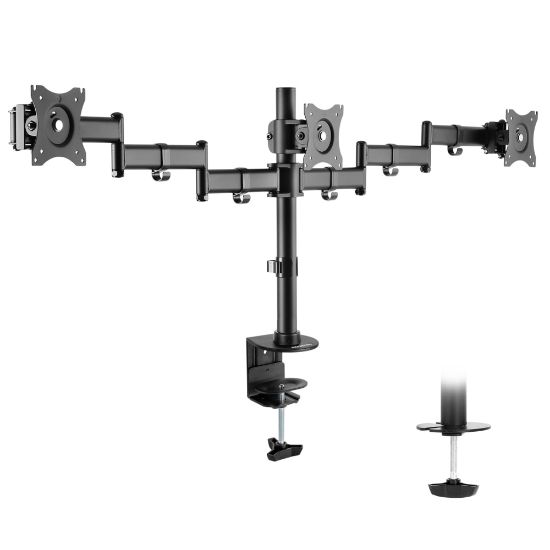 Picture of Mount-It! Triple Monitor Desk Mount, Black, MI-1753