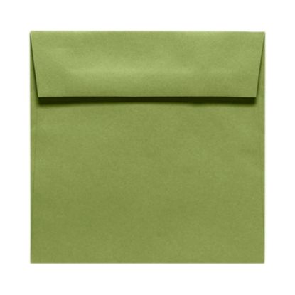 Picture of LUX Square Envelopes, 6 1/2in x 6 1/2in, Peel & Press Closure, Avocado Green, Pack Of 1,000