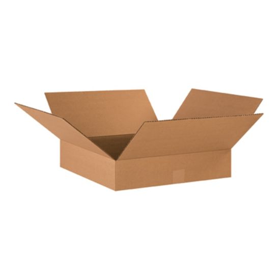 Picture of Partners Brand Flat Corrugated Boxes 17in x 17in x 4in, Bundle of 25