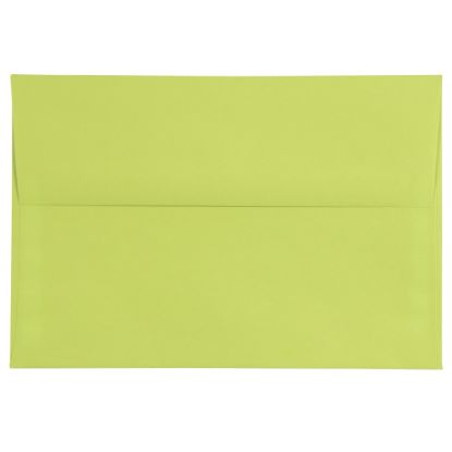 Picture of JAM Paper Booklet Invitation Envelopes, A8, Gummed Seal, Lime Green, Pack Of 25