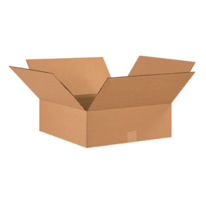 Picture of Partners Brand Flat Corrugated Boxes, 17in x 17in x 6in, Kraft, Bundle of 20