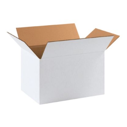 Picture of Partners Brand Corrugated Boxes 17 1/4in x 11 1/4in x 10in, White, Bundle of 25