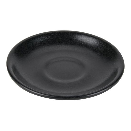 Picture of Foundry A.D. Cup Saucers For A.D. Cups, 4 7/8in, Black, Pack Of 24 Saucers