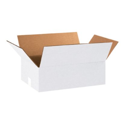 Picture of Partners Brand White Corrugated Boxes 18in x 12in x 6in, Bundle of 25