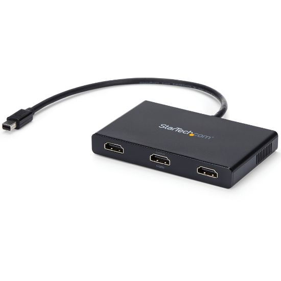 Picture of StarTech.com 3-Port Multi Monitor Adapter, Mini DisplayPort to HDMI MST Hub, 3x 1080p, Video Splitter for Extended Desktop Mode, Windows