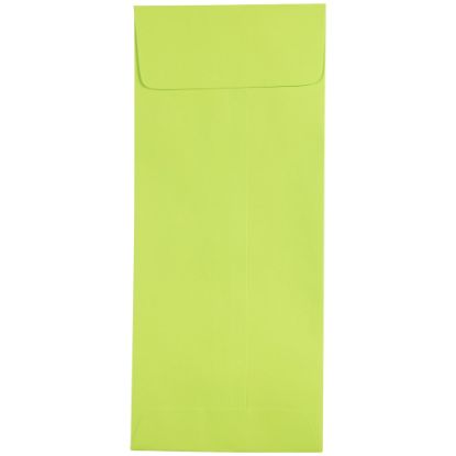 Picture of JAM Paper Policy Envelopes, #11, Gummed Seal, Ultra Lime Green, Pack Of 25