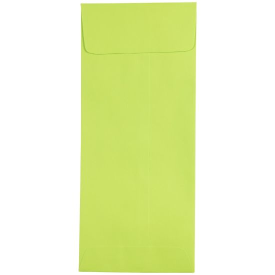 Picture of JAM Paper Policy Envelopes, #11, Gummed Seal, Ultra Lime Green, Pack Of 25