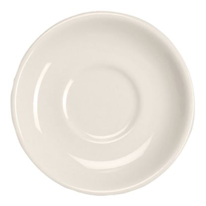 Picture of QM Army Med Ceramic Ship Saucers, 5 1/2in, White, Pack Of 36 Saucers