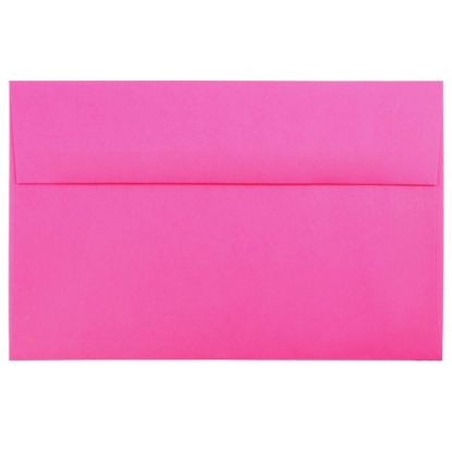 Picture of JAM Paper Booklet Invitation Envelopes, A10, Gummed Seal, Ultra Fuchsia, Pack Of 25