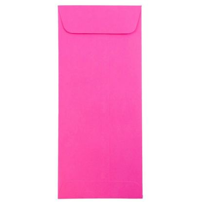 Picture of JAM Paper #10 Policy Envelopes, Gummed Seal, Ultra Fuchsia, Pack Of 25