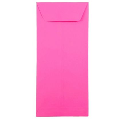 Picture of JAM Paper Policy Envelopes, #12, Gummed Seal, Ultra Fuchsia Pink, Pack Of 25