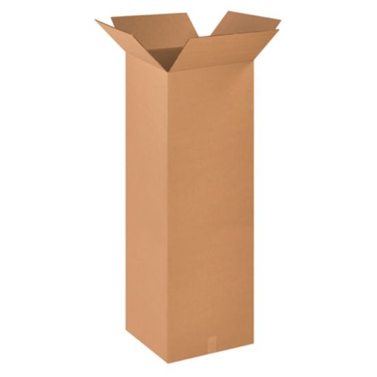 Picture of Partners Brand Tall Corrugated Boxes, 18in x 18in x 48in, Kraft, Bundle of 10