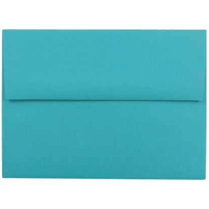 Picture of JAM Paper Booklet Invitation Envelopes, A6, Gummed Seal, 30% Recycled, Sea Blue, Pack Of 25