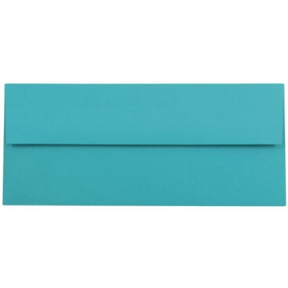 Picture of JAM PAPER #10 Business Colored Envelopes, 4 1/8 x 9 1/2, Sea Blue Recycled, 25/Pack