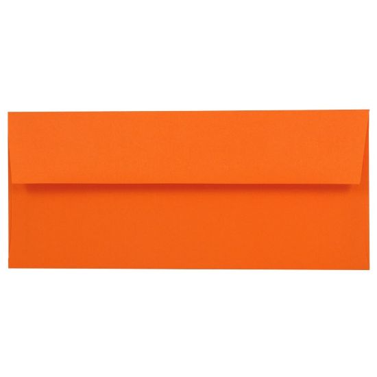 Picture of JAM PAPER #10 Business Colored Envelopes, 4 1/8in x 9 1/2in, Orange, 25/Pack