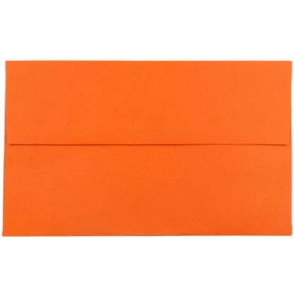 Picture of JAM Paper Booklet Invitation Envelopes, A10, Gummed Seal, 30% Recycled, Orange, Pack Of 25