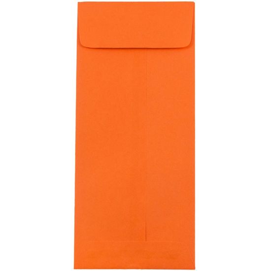 Picture of JAM Paper Policy Envelopes, #11, Gummed Seal, 30% Recycled, Orange, Pack Of 25